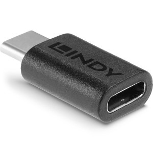 LINDY 1x USB 3.2 Tip C Male - 1x USB 3.2 Tip C Female, negru