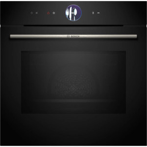 Cuptor incorporabil Bosch HMG7361B1, Electric, 67 L, Multifunctional, 20 functii, Microunde, Air Fry, EcoClean Direct, Grill, Negru