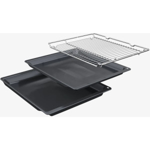 Bosch HMG7361B1, Electric, 67 L, Multifunctional, 20 functii, Microunde, Air Fry, EcoClean Direct, Grill, Negru