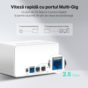 MERCUSYS 2.5Gigabit HALO H90X Dual-Band WiFi 6 2buc