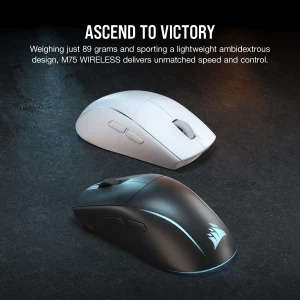 Corsair M75 Lightweight RGB Wireless Black