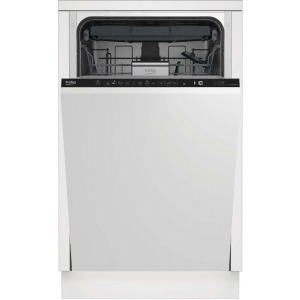 Masina de spalat vase incorporabila Beko DIS48120, Slim, 11 seturi, 8 programe, Clasa E, ProSmart Inverter, Extra Drying, AquaIntense, Mini 30’, 45 cm