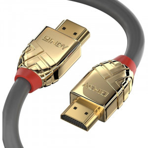 LINDY Gold, HDMI Male - HDMI Male, v2.0, 7.5m, gri-auriu