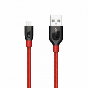 Cablu de date / adaptor Anker PowerLine+ Premium USB Male la microUSB Male, 0.91 m, Red