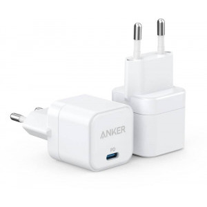 Anker PowerPort III Cube, 20W, 1x USB-C, White-Grey