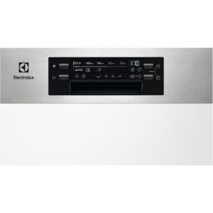 Electrolux EEM43300IX, Slim, 10 seturi, 8 programe, Clasa D, Inverter, AirDry, SatelliteClean, MaxiFlex, QuickLift, 45 cm