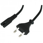 Cablu componente LINDY Europlug 2 pin Male - IEC 320 C7 Female, 5m, negru