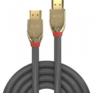 LINDY Gold, HDMI Male - HDMI Male, v1.4, 20m, gri-auriu