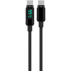 Cablu de date / adaptor Lemontti LEMDDTCF100N USB-C Male la USB-C Male, 100 W, Display, 2 m, Black