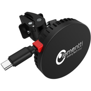 Lemontti MagSage Magnetic, Auto, Incarcare wireless, cablu retractabil USB-C, 1m, Black