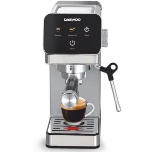 Espressor de cafea Daewoo manual DCME1350, 1350W, 20bar, 1.6L, Argintiu