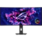 Monitor LED ASUS Gaming ROG Strix XG34WCDG Curbat 34 inch UWQHD QD-OLED 0.03 ms 175 Hz USB-C HDR FreeSync Premium Pro & G-Sync Compatible