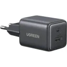 Incarcator retea Ugreen X514, 1x USB-C, 1x USB, Quick Charge 20 W, GaN, Black