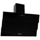Hota Tornado decorativa Megas 1200, Putere de absorbtie 1200 m3/h, 4 trepte, Clasa A, 90 cm, Negru