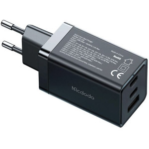 Mcdodo 1x USB, 2x USB-C, Fast Charge 65W, GaN5, Black