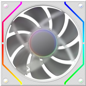 Ventilator AQIRYS Cetus 4P-12SLI26W-ARGB 120mm White
