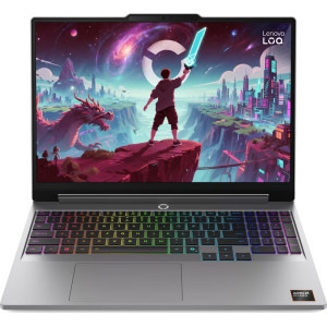 Laptop Lenovo Gaming 15.3'' LOQ 15AHP11, WUXGA IPS 165Hz, Procesor AMD Ryzen™ 7 250 (16M Cache, up to 5.1 GHz), 16GB DDR5, 512GB SSD, GeForce RTX 5050 8GB, No OS, Luna Grey