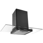 Hota Tornado decorativa Como 1200, Putere de absorbtie 1200 m3/h, 3 trepte, Clasa C, 90 cm, Negru