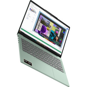 Lenovo 14'' IdeaPad Slim 5 14AGP11, WUXGA OLED, Procesor AMD Ryzen™ AI 5 430 (8M Cache, up to 4.5 GHz), 16GB DDR5, 1TB SSD, AMD Radeon 840M, No OS, Breeze Moss