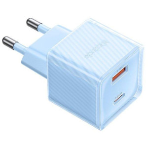 Mcdodo 1x USB, 1x USB-C, Fast Charge 33W, Blue