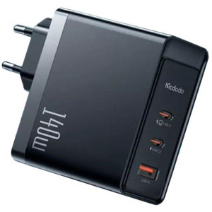 Mcdodo 1x USB, 2x USB-C, Fast Charge 140W, GaN5 Pro, Black