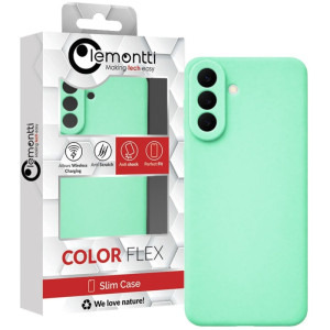 Lemontti Capac protectie spate Silicon Soft Slim Green Mint pentru Galaxy S26 Plus