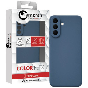 Lemontti Capac protectie spate Silicon Soft Slim Blue pentru Galaxy S26 Plus