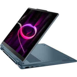 Lenovo 14'' Yoga 7 2-in-1 14AGP11, 2.8K OLED Touch 120Hz, Procesor AMD Ryzen™ AI 7 445 (8M Cache, up to 4.6 GHz), 32GB LPDDR5X, 1TB SSD, AMD Radeon 840M, No OS, Tidal Teal, 3Yr Onsite Premium Care