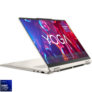 Lenovo 14'' Yoga 7 2-in-1 14IPH11, WUXGA OLED Touch, Procesor Intel® Core™ Ultra 5 322 (12M Cache, up to 4.40 GHz), 16GB LPDDR5X, 512GB SSD, Intel Graphics, Win 11 Home, Seashell, 3Yr Onsite Premium Care