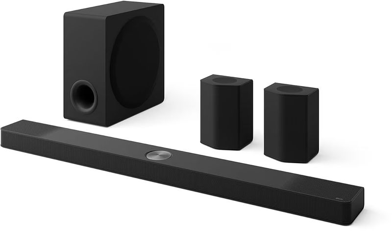 Sistem Home Cinema LG S95TR, 9.1.5 , 810W, Dolby Atmos, Airplay2, Kit Wireless Surround 6 canale , Subwoofer Wireless, Black