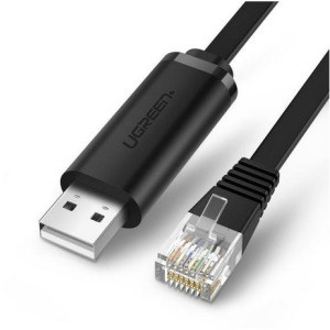 Cablu periferice Ugreen USB tip A 2.0 Male la RJ-45 Male, 3 m, Negru