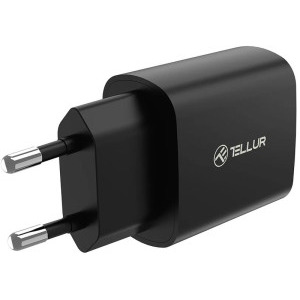 Tellur 1x USB-C 20W PD, USB-C, negru, tehnologia PowerDelivery 3.0