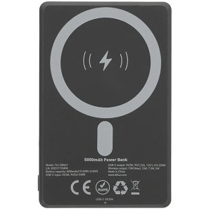 Tellur PD 20W, 5000 mAh, compatibil MagSafe, Grey