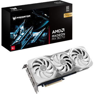 Placa video Acer Radeon RX 9070 Predator BiFrost OC 16GB GDDR6 256-bit White