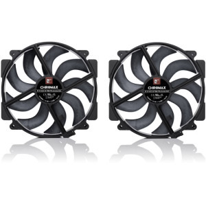Noctua Set 2x NF-A14x25r G2 PWM Sx2-PP chromax.black 140mm