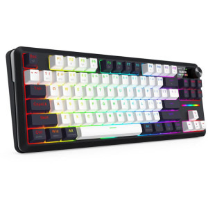 Redragon Wildslash LCD Pro TKL RGB Black-White Linear RPC Switch Mecanica