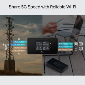 TP-LINK Gigabit M8550 AXE3600 Tri-Band WiFi 6E 5G