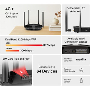 MERCUSYS Gigabit MB235-4G Dual-Band WiFi 5 4G LTE