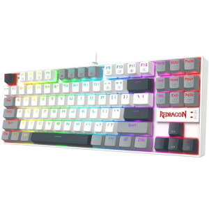 Redragon Kumara TKL RGB White-Grey Red Switch Mecanica
