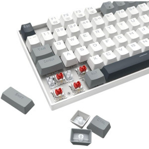 Redragon Kumara TKL RGB White-Grey Red Switch Mecanica