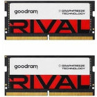 Memorie notebook GOODRAM Rival 32GB, DDR5, 5600MHz, CL40, 1.1v, Dual Channel Kit