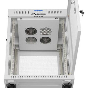 Lanberg FF01-6615-23SL 15U, Stand alone, 600 x 600, Mesh door, LCD, Gri
