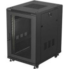 Lanberg FF01-6818-23B 18U, Stand alone, 600 x 800, Mesh door, Negru