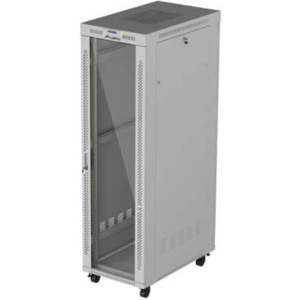 Lanberg FF01-6042-12SL 42U, Stand alone, 600 x 1000, Glass door, Panouri laterale detasabile, Gri
