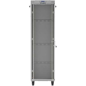 Lanberg FF01-6042-12SL 42U, Stand alone, 600 x 1000, Glass door, Panouri laterale detasabile, Gri