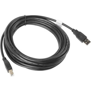 Lanberg USB tip A 2.0 Male la USB tip B 2.0 Male, 5 m, Negru