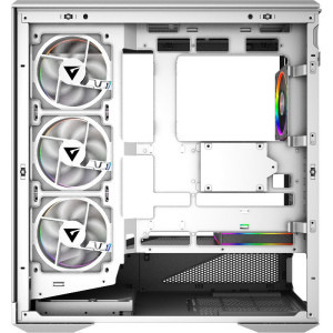 Gaming BALAUR Alb Powered by GIGABYTE, AMD Ryzen 5 9600X 3.9GHz, 32GB DDR5, 1TB SSD, RX 9060 XT 16GB GDDR6, Iluminare RGB
