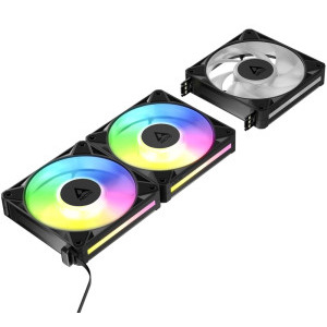 ARCTIC AC BioniX P12 A-RGB 120mm Black Three Fan Pack
