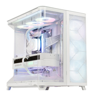 PC Gaming GREUCEANU Max Alb Streaming Edition, AMD Ryzen 9 9950X3D 4.3GHz, 32GB DDR5, 4TB SSD, RTX 5090 32GB GDDR7, Iluminare RGB