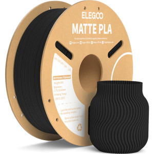 ELEGOO Filament PLA Matte, Black, 1 kg